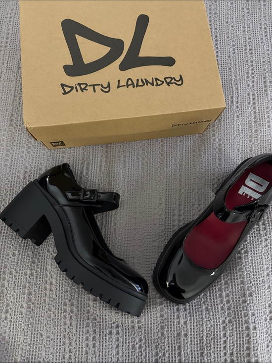Dirty Laundry Shoes - Dirty Laundry "Oh Boy" Black Patent Platform Mary Janes [SG]